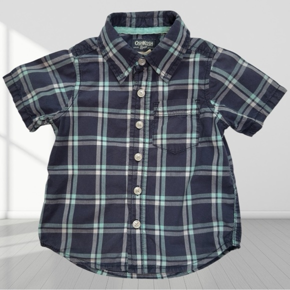 OshKosh B'gosh Blue Matching Set Button Down Shirt - Picture 4 of 9